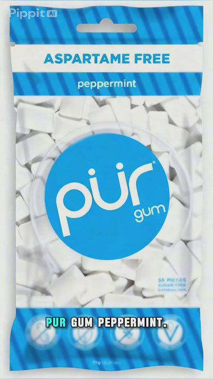 Pur Gum Peppermint, 2.72 Ounce , (Pack of 3)
