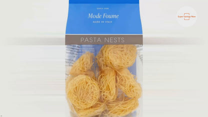 DeLallo Capellini Angel Hair Pasta Nests Made in Italy Durum Wheat Semolina Flour All Natural Kosher Non-GMO Bag 8.82 oz