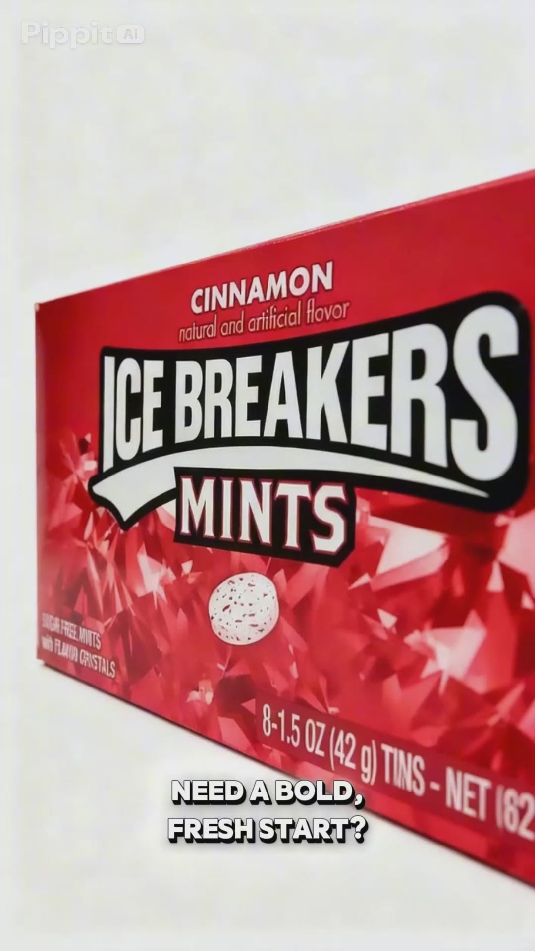Ice Breakers Sugar Free Mints Cinnamon 1.5 oz