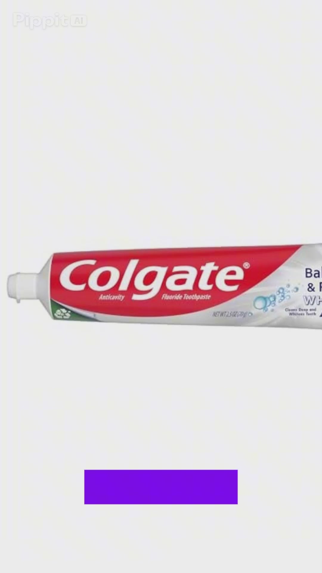 Colgate Baking Soda and Peroxide Toothpaste, Whitening Baking Soda Toothpaste, Brisk Mint Flavor, Whitens Teeth, Fights Cavities and Removes Surface Stains for Whiter Teeth, 2.5 Oz Tube, (Pack of 6)