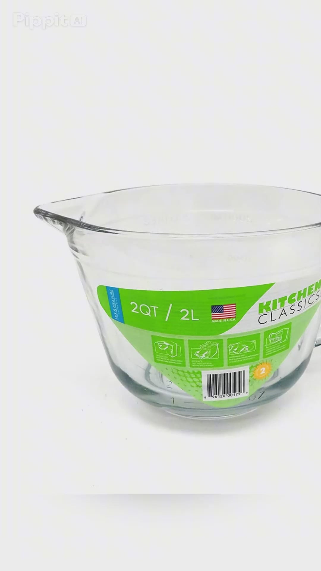 Kitchen Classics 2 Quart Batter Bowl, Mix and Measure