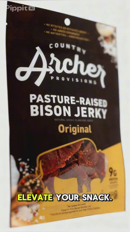 Country Archer, Jerky Bison OrigInchal, 2 Ounce