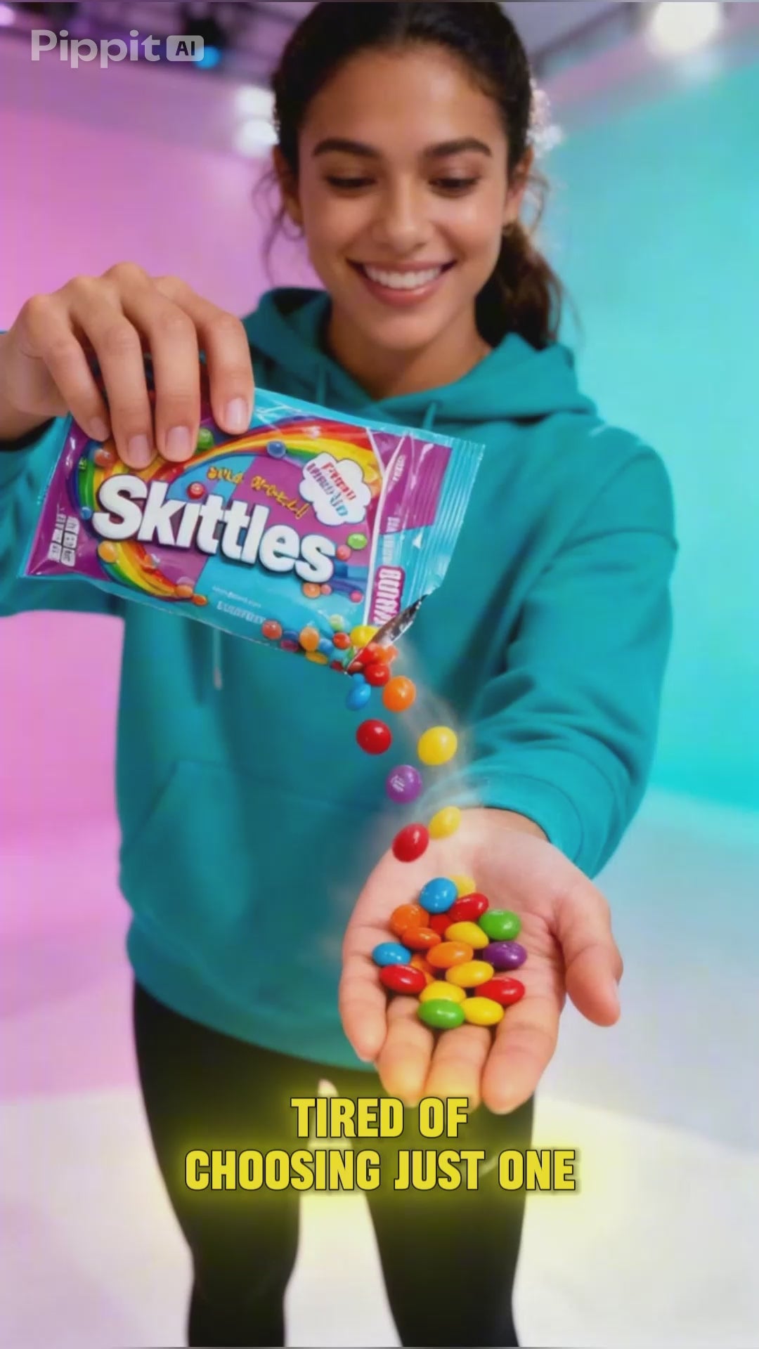 Skittles Mash-Ups Wild Berry and Tropical Candy 9 oz Bag
