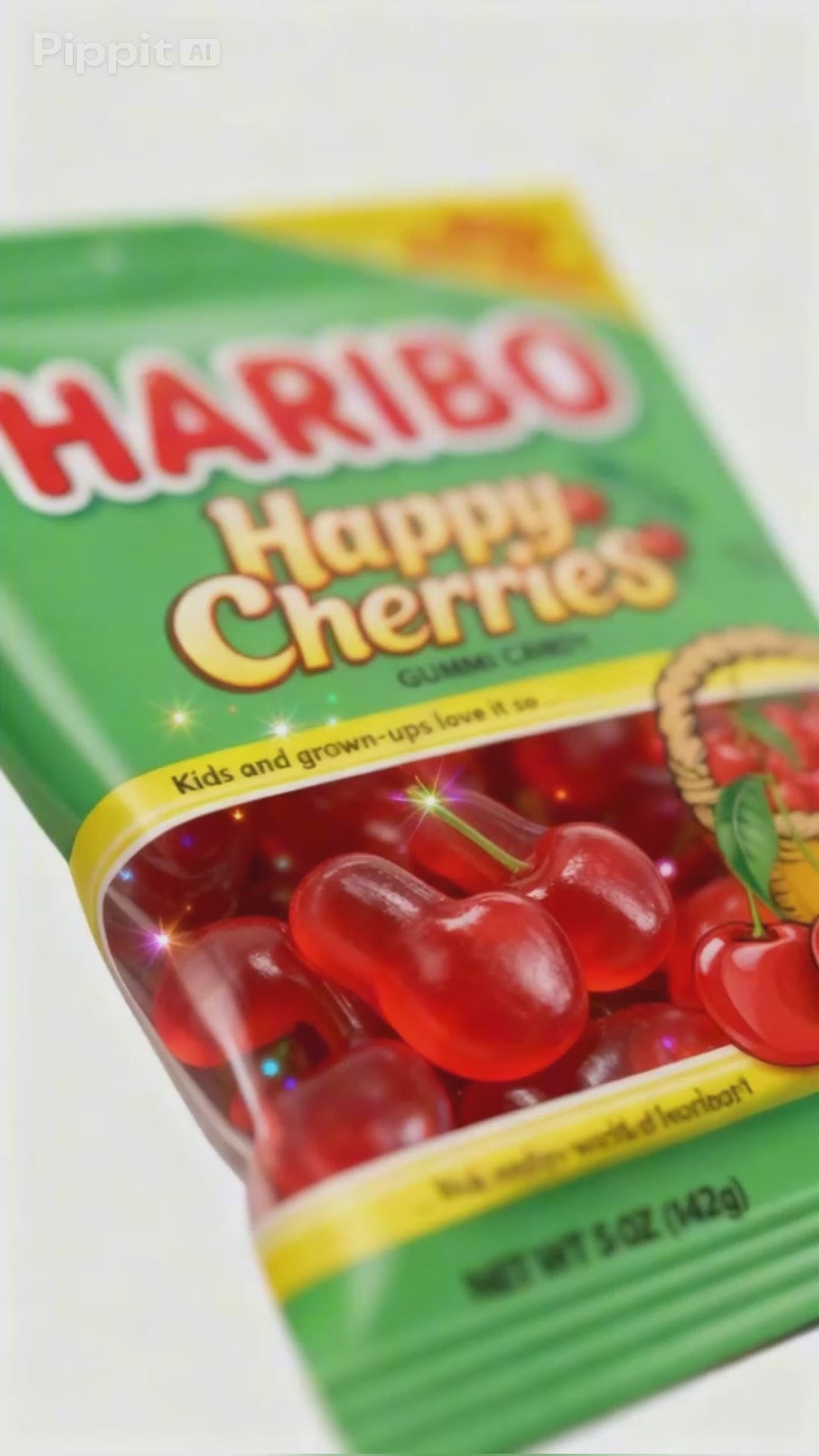 Haribo Twin Cherries Gummies Cherry Flavored 5 oz