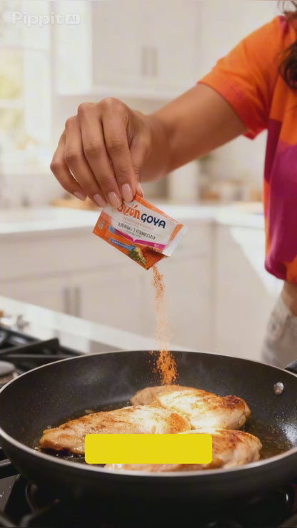 Goya Sazon Natural and Complete Low Sodium Latin Spice Blend All Purpose Mexican Seasoning No Salt Added Carton 3.52 oz