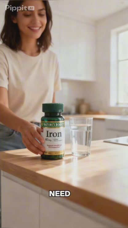 Nature's Bounty Iron Tablets Nutritional Supplement 65 mg 100 ct