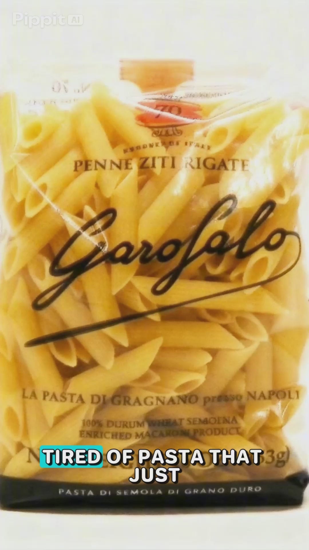GAROFALO Premium Durum Wheat Semolina Penne Rigate Pasta Italian Made Bronze-Drawn Al-Dente One-Ingredient Pasta
