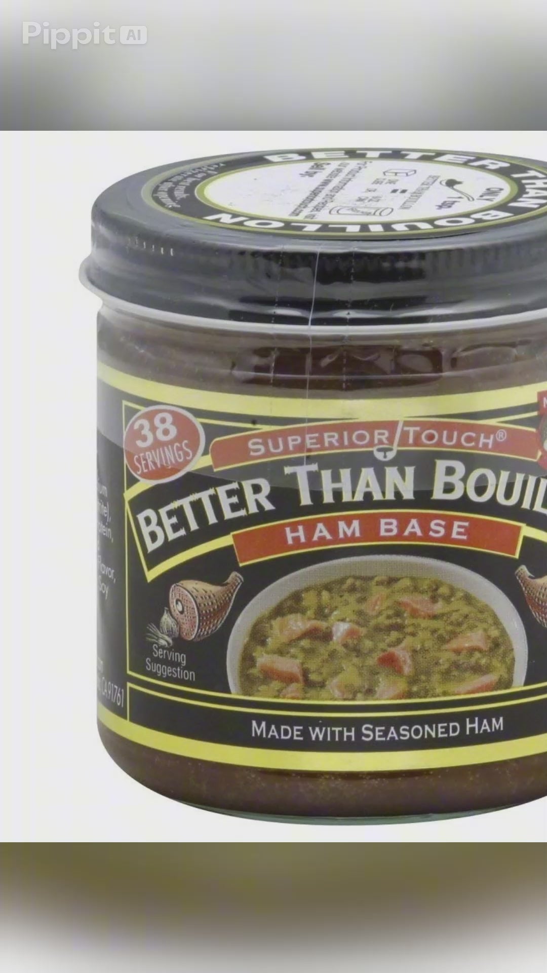 Better Than Bouillon Premium Ham Base Made with Seasoned Ham Blendable Base for Added Flavor 8-oz Jar 38 Servings Per Jar