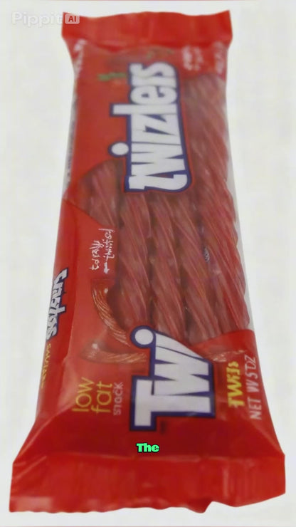 TWIZZLERS Twists, Strawberry Flavored Licorice Candy, Halloween Candy, 2.5 Ounce Packet (Pack of 36)